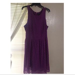 Purple lace dress